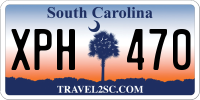 SC license plate XPH470