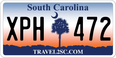 SC license plate XPH472