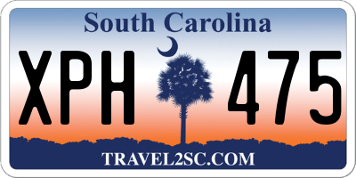 SC license plate XPH475