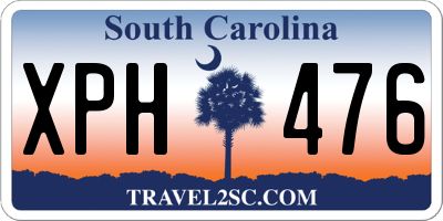 SC license plate XPH476