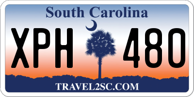SC license plate XPH480