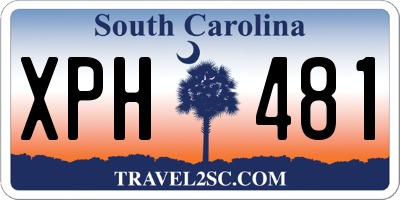 SC license plate XPH481
