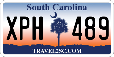 SC license plate XPH489