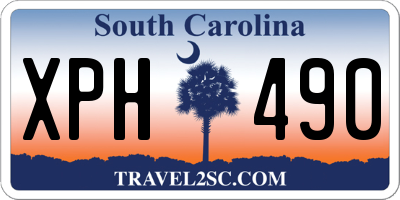 SC license plate XPH490