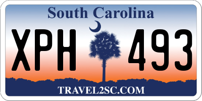 SC license plate XPH493