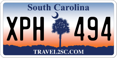 SC license plate XPH494