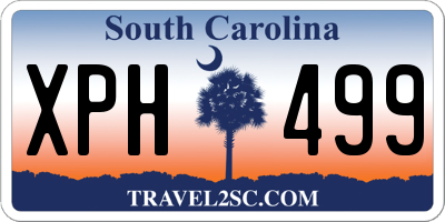 SC license plate XPH499