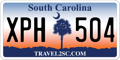 SC license plate XPH504
