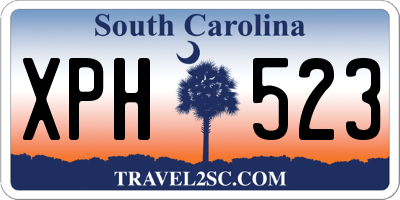 SC license plate XPH523