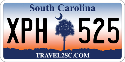 SC license plate XPH525