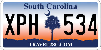 SC license plate XPH534