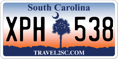SC license plate XPH538