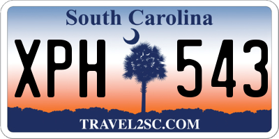 SC license plate XPH543