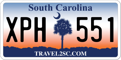 SC license plate XPH551