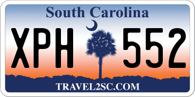 SC license plate XPH552