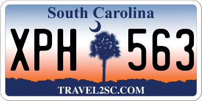 SC license plate XPH563