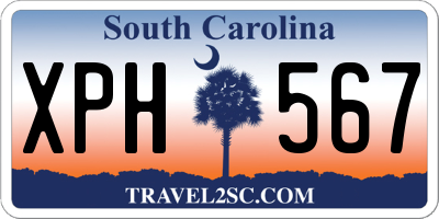 SC license plate XPH567
