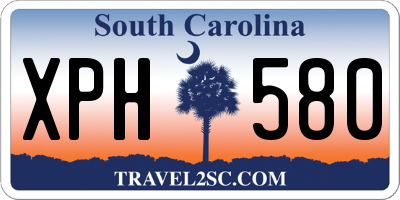 SC license plate XPH580