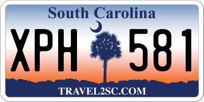 SC license plate XPH581