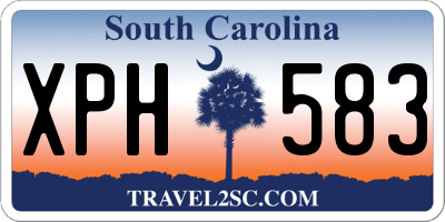 SC license plate XPH583
