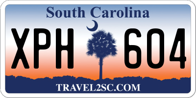 SC license plate XPH604