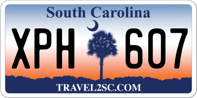 SC license plate XPH607