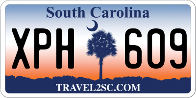 SC license plate XPH609