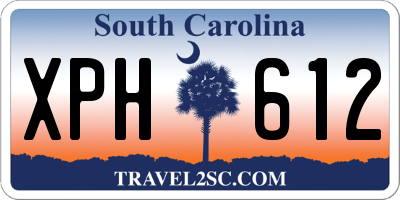 SC license plate XPH612