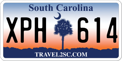SC license plate XPH614
