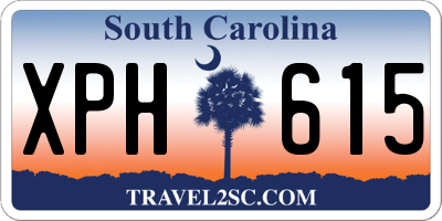 SC license plate XPH615