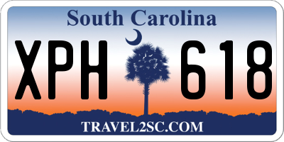 SC license plate XPH618