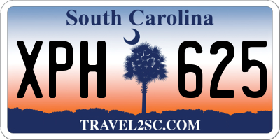 SC license plate XPH625