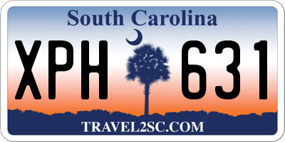 SC license plate XPH631