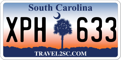 SC license plate XPH633