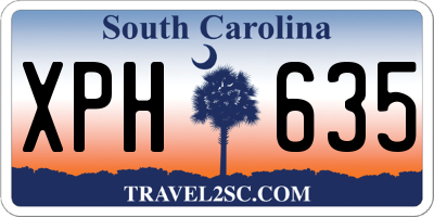 SC license plate XPH635