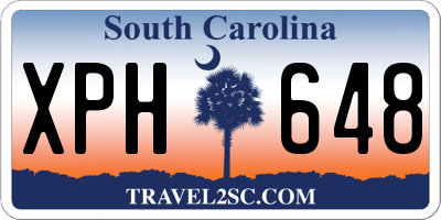 SC license plate XPH648