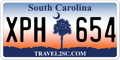 SC license plate XPH654