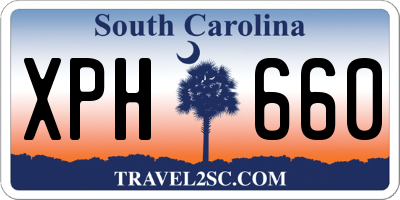 SC license plate XPH660