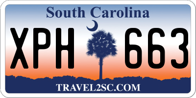 SC license plate XPH663