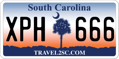 SC license plate XPH666
