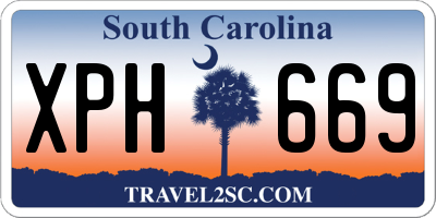 SC license plate XPH669