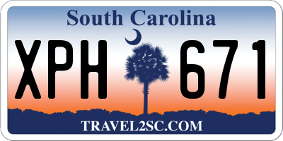 SC license plate XPH671
