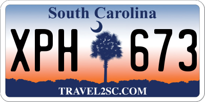 SC license plate XPH673