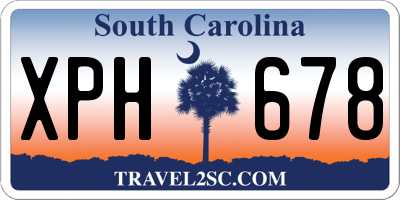 SC license plate XPH678
