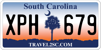 SC license plate XPH679