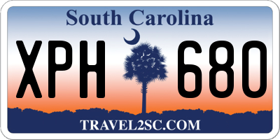 SC license plate XPH680