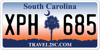 SC license plate XPH685