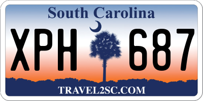 SC license plate XPH687