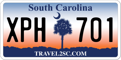 SC license plate XPH701