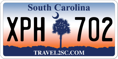 SC license plate XPH702